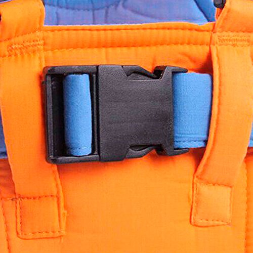 Zanasta Lauflernhilfe für Baby und Kleinkinder mit stabilem Griff und verstellbare Gurte | Für mehr Sicherheit beim Laufenlernen, Orange-Blau - 3