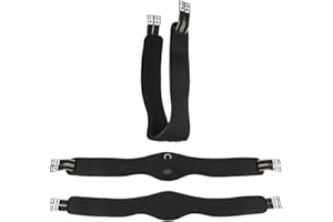 Equinate Fremont Sangle longue avec mousse à mémoire de forme 20 mm 120 cm – Sangle abdominale anatomique Noir