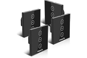 Maxcio WLAN Rolladenschalter, Rolladen Zeitschaltuhr Kompatibel mit Alexa & Google Home, Smart Home Schalter für Markise, Jalousie, Vorhang, Sonnenaufgang und Sonnenuntergang Funktion