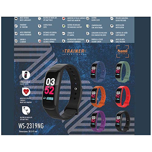 Clock Fx Smartband Actividad Sami Trainer Negro ws-2319NG