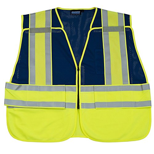 Preisvergleich Produktbild ERB Sicherheit 61247 BLAC160 PSV strapazierfähigem Sicherheit Westen, Medium / Large, Blau