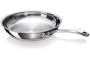 Beka 12068314 Chef Poêle à frire en acier inoxydable 20 cm, Argenté