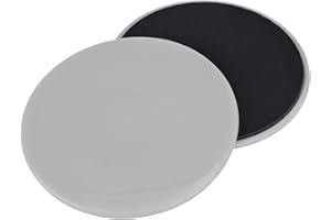 BOBOZHONG Exercise Slider,Gleitscheiben Fitness Core Sliders Doppelseitige Gleitscheiben Gym Gliding Discs Gleitende Scheiben Gym Home Fitness Equipment für den Einsatz auf Teppich Hartholzböden(Grau)