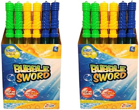 15 Inches Long Bubble Swords Wands Outdoor Party Summer Toys Party Bag Filler (48x Full Box)