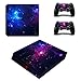 Produktbild PS4 Slim PlayStation4 Slim Designfolie Sticker Skin Set für Konsole + 2 Controller by Funky Planet (PS4 Slim Galaxy)