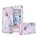 Price comparison product image iPhone 6/ 6s Case, VPR Marble Stone Pattern Design 3 in 1 Hybrid Cover Hard PC Soft Silicone Rubber Heavy Duty Shock Absorbing Protective Defender Case for iPhone 6/ 6s (4.7 inch) (Rose)
