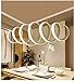 Produktbild Moderne Acryl Spring LED Pendelleuchte, mit elektrodenlosem Dimmen und Fernbedienung (Energieklasse A ++, elektrodenloses Dimmen, 100CM * 30CM, max. 50W)