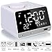 Produktbild Chennie Spiegel wecker Musik Radio multifunktions drahtlose Bluetooth Lautsprecher fm Radio unterstützung aux tf Karte Musik Play entspannt Dekoration für Home Office (Color : White)