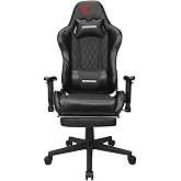 Rampage KL-R71 EMPIRE Ayak Dayama Yerli Siyah/Silver Gaming Oyuncu Koltuğu