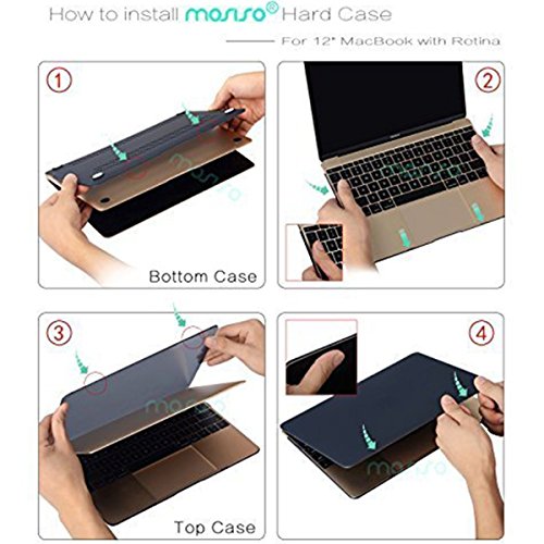 MOSISO MacBook 12 Retina H  lle - Ultra Slim Hochwertige Hartschale Tasche Schutzh  lle Snap Case f  r MacBook 12 Zoll mit Retina Display A1534  Neues