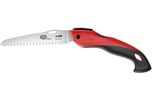 FELCO 602 fällbar såg rak klinga 160 mm, soft touch-handtag, 80 mm kapacitet, ambidexter, för beskärning och trädgård