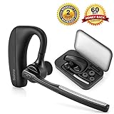 Conectividad multipunto: El acceso auricular bluetooth versión 4.1 a las conexiones multipunto entre dos teléfonos móviles al mismo tiempo y listo para responder a llamada entrante de un teléfono en cualquier momento. Presione el botón de MFB para responder a otra llamada poner el primero en titular. Simplemente presione dos veces, puede volver a la llamada anterior