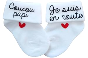 Chaussettes personnalisables pour bébé - thème annonce de grossesse