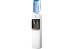 GOVITA - Kall- och varmvattendispenser, golvpelare kallvattendispenser, pipvattendispenser med lock för vattendrycker, kontor och hem (lim)