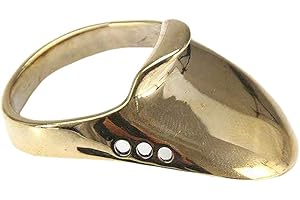 Almabner Brass Archery Thumb Ring,Hunting Catapult Painless Finger Protector Accessories