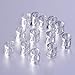 Mudder 50 Pieces Aluminum Dread Locks Adjustable Metal Cuffs Dreadlocks Beads Braiding Hair Decorations (Silver)