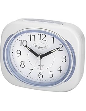 Eichmüller Wecker mit schleichender Sekunde ohne lästiges tick/tack (weiß)