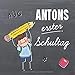 Antons erster Schultag: Kreatives Erinnerungsalbum & Gästebuch zur Einschulung / Schulanfang, 21x21cm by 