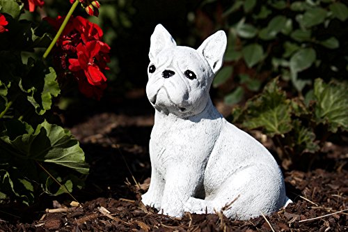 Steinfigur französische Bulldogge Dogge Hund, Frost- und Wetterfest, handgearbeitet - 3