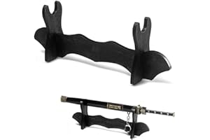 DIFLAX Porta Katana, Supporto Per Katana, Espositore Piedistallo, Katana Legno, Porta Spada, Katana, Spada, per Tanto, Pugnali, Spada de Samouraï A Casa En Ufficio