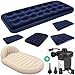 Produktbild Deuba Luftbett Set mit elektrischer Luftpumpe Luftmatratze | Maße: 185 x 76 x 22 cm | Luftpumpe mit 3 verschiedenen Adaptern