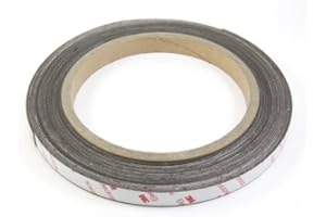 FIRST4MAGNETS Striscia Magnetica Neodmio Flessibile Neoflex® con Autoadesivo 3M Progettato - 12mm di Larghezza - 0,5 M di Lunghezza - Confezione di 2