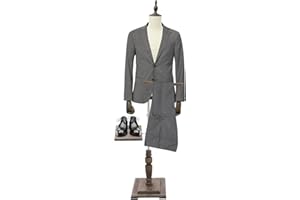 XIGNER Schneiderpuppe Männlich Schaufensterpuppe Mannequin Verstellbar (135-180cm) Mann Kleiderpuppe, Schneiderbüste, Körper-Torso mit Hosenablage+Schuhablage für Ausstellen und Nähen (Beige, M)