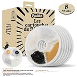 FATKITT Filtre De Remplacement pour Catit, Lot de 6 Filtres pour Fontaine à Fleur Catit Filtre De Rechange