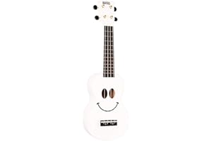 Mahalo Smiley Series - Sopran Ukulele - White, U/SMILE WT