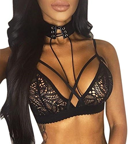 Women Ladies Sexy See Through Lace Lingerie Wireless Bra Top Seamless Bralette Cup Lace Vest Tank Top