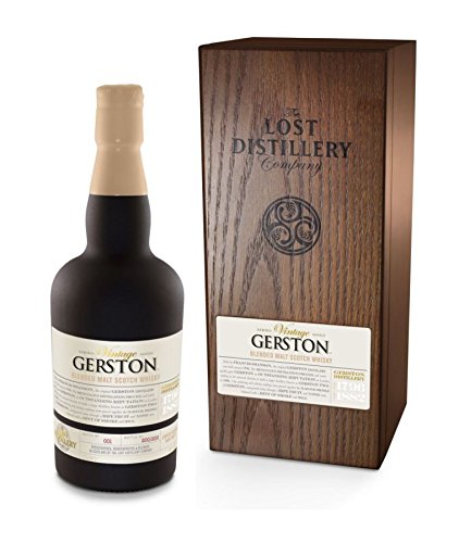 Gerston Vintage Selection from The Lost Distillery Company. 700ml, 46% Abv, wooden box, Smoky and salty Highland style