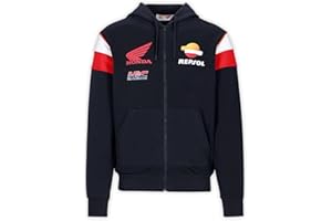 MM93 Sweatshirt mit Kapuze mit Reißverschluss Repsol Honda Racing Team, offizielles MotoGP