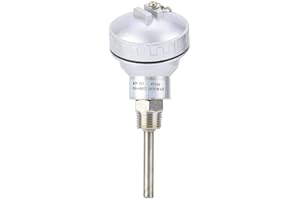 SHARAINN RTD Temperature Sensor, RTD PT100 Temperature Sensor Probe 1/2" NPT Thread Thermocouple Terminal Head,Simple and Easy to Install(50mm/2in)
