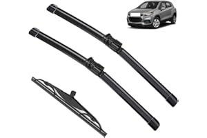 AUTOPIXL Wycieraczka samochodowa kompatybilna z Chevrolet/Ople/Holden Barina Chevrolet Trax Opel Mokka Holden Barina2014-2019 CarFront tylne pióra wycieraczek wycieraczki przedniej szyby (Color : 3 wipers)