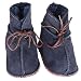 Hengsong Baby Kids Winter Warmer Sheepskin Fur Shoes Soft Snow Boots (Navy Blue)