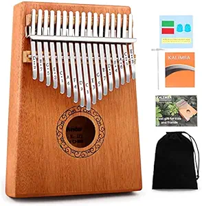 Techtest Kalimba 17 Keys Thumb Piano Portable Finger Piano Gifts for Kids and Adults Beginners Kalimba Musical Instrument