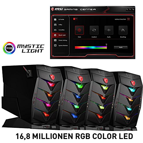 MSI 9S6-B90911-005-956-B907-102 Aegis X3 VR7RE-005DE Desktop PC (Intel Core i7-7700K, 2000GB Festplatte, 16GB RAM, Geforce GTX 1080, Win 10 Home) schwarz - 6