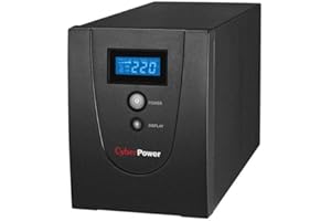 CyberPower VALUE2200EILCD Sistema de alimentación ininterrumpida (UPS) - Fuente de alimentación Continua (UPS) (C14 Coupler, Torre, Polímero, PowerPanel, 47/63, Negro)