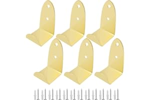 ONEBO Gancho Pared-6 Piezas U Gancho de ExhibicióN de Azulejos,Ganchos de Garaje,para espejo imagen colgante Cocina(con 12 tornillos + 12 tornillos de expansión)