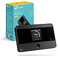 TP-Link M7350 Saponetta Portatile Modem WiFi N300Mbps 4G LTE Cat4, Visualizzazione Sullo Schermo,con Sim, Router 4g Batteria 