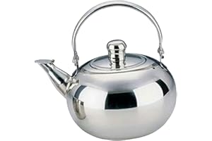 F Fityle Bollitore per Il tè Bollitore in Acciaio Inossidabile Pentola per Cucinare Bollitore per Acqua Teiera con Filtro Bollitore per Piano Cottura da Cucina, 1.5 Litri