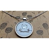 Spruchkette by Perletta 80 cm Kugelkette mit 2,5 cm Anhänger silber Schneidern Nähen Nähmaschine Nähwittchen (mit Nähmaschine)