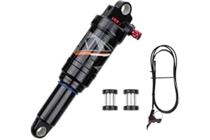 splumzer VTT Amortisseur Air Amortisseur Arrière - Rebond/Verrouillage/Pression d'air Réglable