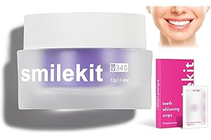 BMHNQ His Smile V34s Farbkorrektor Pulver Zahnaufhellung Zahnfleckenentfernung Zahnaufhellung Pulver Farbkorrektur Zahnflecken Farbkorrektor Whitening Pulver Tooth Stain Removal