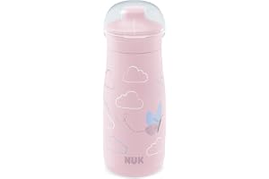 NUK Mini-Me Sip mugg för barn | 9 månader | 300 ml | vattenflaska för barn | droppsäker pip