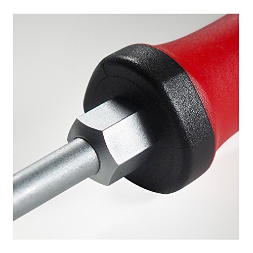 STIER Kraftpaket Schraubendreher-Satz I 3K-Kraft-Griff + Sechskant-Schlüsselhilfe (Hexagon) I 6-teilig Schlitz und Phillips-Schraubendreher - 4