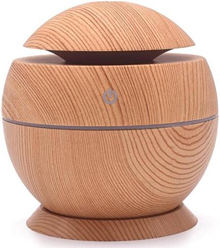 Aroma Diffuser JY-018 USB Ultrasonic Mute Humidifier Cold Fog Aromatherapy Essential Oil Diffusion Indoor Air Purification LED Color Night Light 300ml, Shallow grain