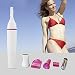 Bikini Trimmer, 2 in 1 Women Shaver Eyebrow Trimmer Nose Trimmer Battery Operated Bikini Grooming Kit Mini Portable Design Women Groomer Kit for Bikini Area/ Armpit / Arm / Leg