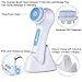 KINGDOMCARES Ultrasonic Facial Cleansing Brush Sonic Cleansing System Electric Face Skin Cleanser Exfoliator Appliance Makeup Blackhead Remover Microdermabrasion Rechargeable Waterproof face Brush Massager with 3 Speeds 2 Brush Heads Blue