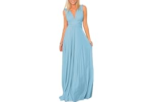 IBTOM CASTLE Femme Robe Longue de Cérémonie Chic Robe Ado Multi-Style Sexy Taille Haute sans Manche Robe Fille d’Eté Bandage de Soirée Cocktail Demoiselle d'honneur Mariage Fête Aniversaire